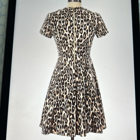 Kate Spade Animal Print Fit & Flare Dress, 0. - Picture 2 of 14